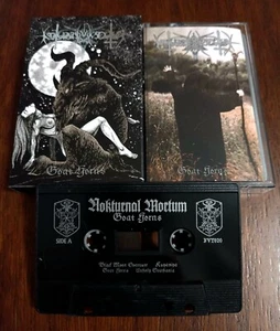 Nokturnal Mortum Goat Horns Cassette Tape Vothana Absurd Goatmoon Peste Noire - Picture 1 of 2