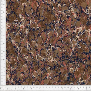 Hand Marbled Paper 48x67cm 19x26in Bookbinding Restoration Series - Picture 1 of 1