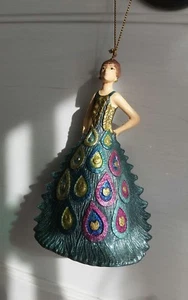 Weihnachtskugeln  2 Stück Glitzer Christbaum Deko Anhänger  - Bild 1 von 9