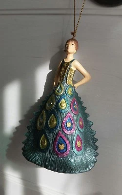 Weihnachtskugeln  2 Stück Glitzer Christbaum Deko Anhänger  - Bild 1 von 4