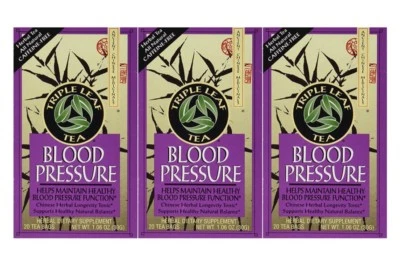 3盒-三叶茶血压茶共60个茶包草药 — 第 1/4 张图片