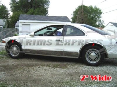 para:Lincoln Mark 8 VIII 1993-1998 guardabarros de acero inoxidable moldura bien 4P 2" Foto 1 de 4