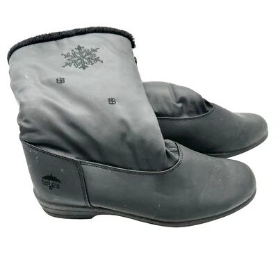 Botas Totes Todo Clima Calzado Talla 11 Negras Cremallera Forradas de Piel Sintética Foto 1 de 4