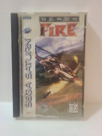 Black Fire (Sega Saturn, 1996) Complete CIB With RaRe Reg Card 