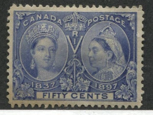 1897 QV 50 cents ultra Jubilee mint o.g. hinged - Picture 1 of 1