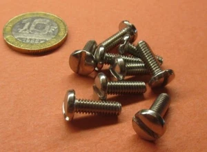 Binding Head Slotted Machine Screw 18-8 Stainless, 8-32 x .500" Length 200 Pcs - Picture 1 of 12