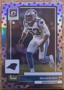 2022 Panini Donruss Optic Stars Prizm Brian Burns #30 Carolina Panthers NFL - Picture 1 of 2