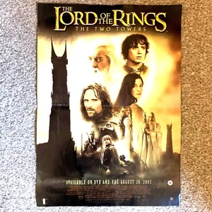 Herr der Ringe - Die zwei Türme - Offizielles Promo-POSTER (Doppelseitig) LOTR - Bild 1 von 2