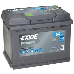 Exide Autobatterie 64AH 12V Premium Carbon Boost EA640 Neues Modell statt 60Ah - Bild 1 von 1