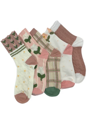 Juego de 5 Otoño Rosa Foto 1 de 4