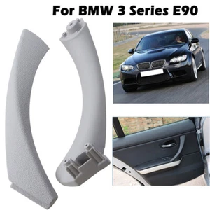 Fits BMW E90 328i Right Side Grey Inner Outer Door Panel Handle Pull Trim Cover - Picture 1 of 9