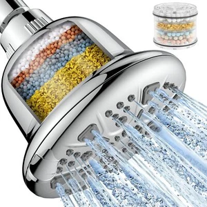 Filtered Shower Head - High Pressure Shower Head with Filter for Hard Water Soft - Picture 1 of 7