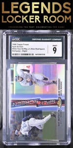 1999 Finest #SS2 Ken Griffey Jr./Alex Rodriguez Split Screen CGC 9 - Picture 1 of 2