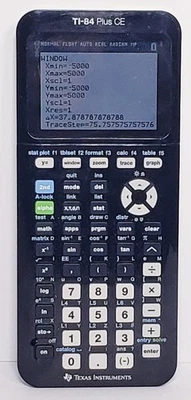 Texas Instruments Ti 84 Plus CE Graphing Calculator - Black Tested Works - Image 1 of 3