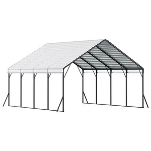Heavy Duty Metal Carport 20 x 20 ft Outdoor Car Shelter Garage for Boats Trucks - Picture 1 of 12