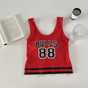 Letter Bra with Pads Camisole Tanks Y2K Slim Crop Top Party - Picture 1 of 12