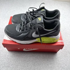 Nike AIR MAX EXCEE Dark Smoke Grey Wolf Grey/Black/Volt Shoes Sz 12 - Picture 1 of 9