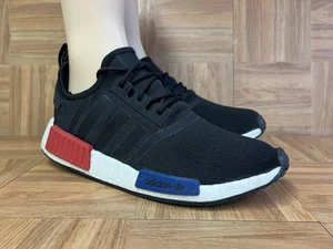 RARE🔥 Sz 11 - adidas NMD_R1 'Black OG' GZ7922 Red Blue White - Picture 1 of 10