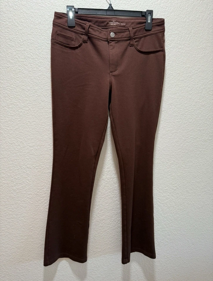 Faded Glory Authentic Super Stretch Brown Bootcut Flare Y2K Pants Size 10 - Image 1 of 4