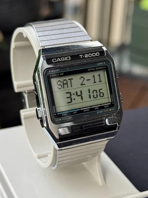 Casio Vintage T-2000 Men’s Digital Dictionary Watch JAPAN 219 JDM 1980s - Image 1 of 4