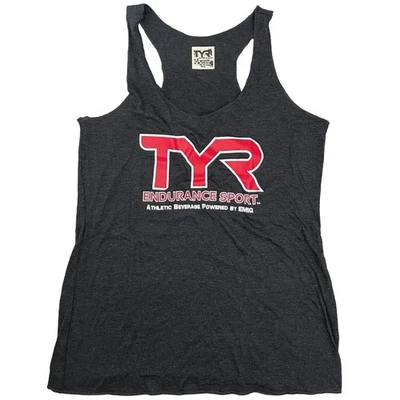 Camiseta sin mangas Tyr Endurance Racer para mujer - negra carbón - talla mediana - bordes ásperos Foto 1 de 4