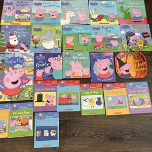 20 Peppa Pig Books Lot Scholastic Phonics Picture Board & Story Books Kids - Picture 1 of 19