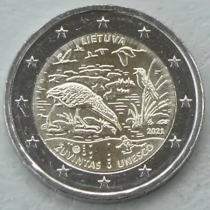 2 euro commemorative coin Lithuania 2021 biosphere reserve Zuvintas unz. - Picture 1 of 1