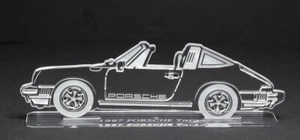 Porsche Targa modellino auto/automobile - larghezza 8" inciso in acrilico - sgombero - Foto 1 di 1