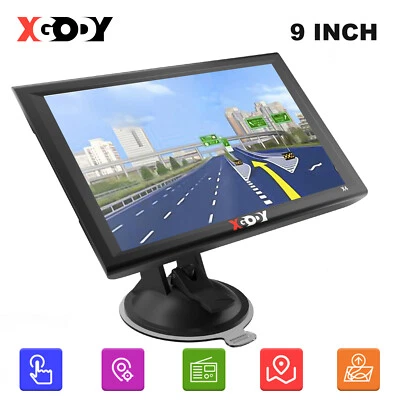 XGODY 9'' Zoll Navigationsgerät Für LKW PKW BUS Navi Navigation GPS POI Blitzer - Bild 1 von 4