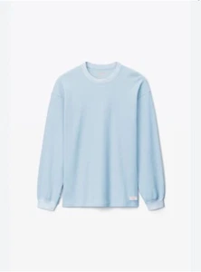 Alexander Wang - Unisex Long Sleeve In Cotton Waffle Thermal - Picture 1 of 4