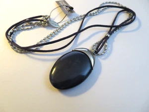 CHICOS "INDAGO QUARRY" PENDANT NECKLACE30-34" - Picture 1 of 1