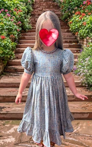 VTG DAISY KINGDOM Bubble sleeve Toy Chest Pinafore Dress (Missing pinafore) Sz 4 - Picture 1 of 12