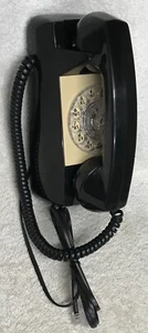 1960s AUTOMATIC ELECTRIC ND920191 CSL Starlite BLACK Rotary Wall Mount Telephone - Picture 1 of 8