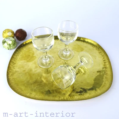 Messing Schale, Tablett, Bayer Karl, Kunstgewerbliche Werkstätte München um 1930 - Bild 1 von 4