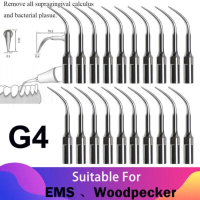 5-20Pcs Dental Ultrasonic Scaling Tips G4 fit EMS Woodpecker Scaler Handpiece - Image 1 of 4