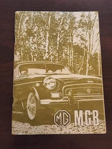 MGB 1970 1971 OWNERS MANUAL MG BOOK DRIVERS HANDBOOK GUIDE GT 70 71 MGBGT - Picture 1 of 5