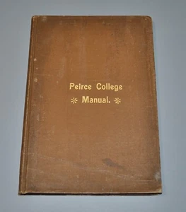 1892 Antique Peirce College Manual Thomas May Peirce Book Keeping Accounting - Picture 1 of 12