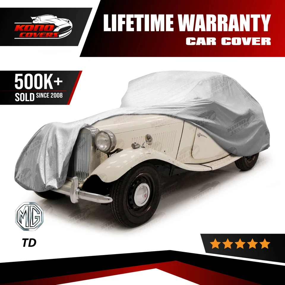 Cubierta de coche impermeable de 5 capas Mg Td 1949 1950 1951 1952 1953 Foto 1 de 4