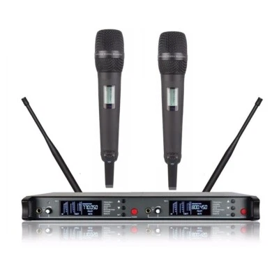 Dual Wireless Microphone Rack Mount For SKM 9000 Vocal Microphones System - Image 1 of 3