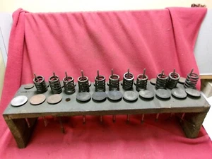 Valve spring Rack for Engine Building of 6 cylinder home made w/valve & springs - Picture 1 of 4