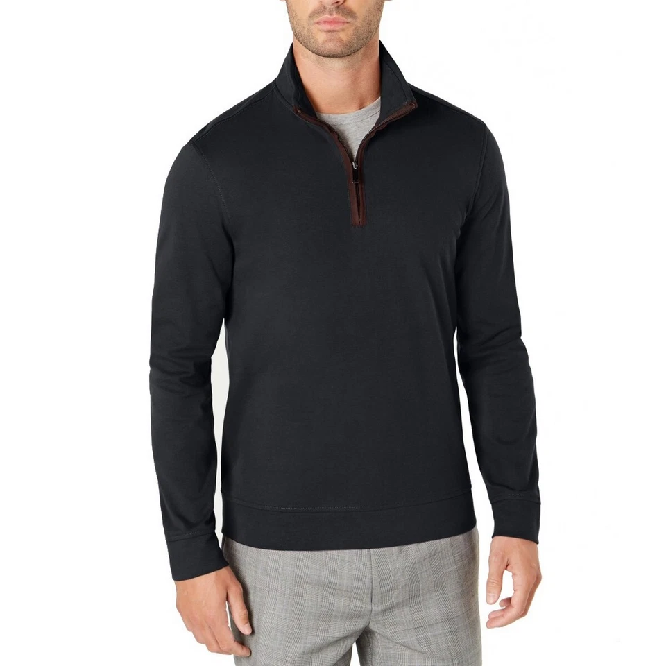 NUEVO Suéter de algodón con cremallera 1/4 para hombre TEDO TASSO ELBA NUEVO Foto 1 de 1