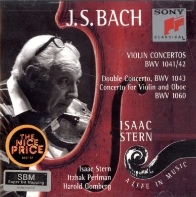 BACH: Violin Concertos; BMV 1041/1042, 1043, 1060 - Issac Stern (CD, Sony, 1995) - Image 1 of 2