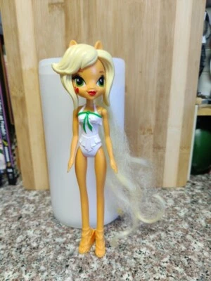 Maiô Hasbro My Little Pony Equestria boneca cabelo loiro 9 polegadas cavalo Stella - Imagem 1 de 4