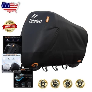 300D Oxford Heavy Duty Motorcycle Cover - Windproof, UV Protection, Easy Storage - Picture 1 of 9