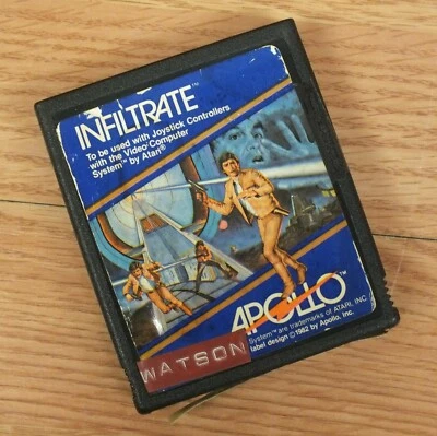 *UNTESTED* Vintage Genuine Atari Game Cartridge Only - Infiltrate **READ** - Image 1 of 3