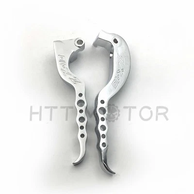 Chrome Hand Brake Clutch Levers Billet Aluminum For 2006-2007 Kawasaki ZX-10R - Image 1 of 4