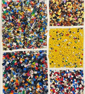 LEGO 150 UNBUILT MINIFIGURES (150 Heads, 150 Torsos, 150 Legs, 75 Hair, 75 Hat) - Picture 1 of 6