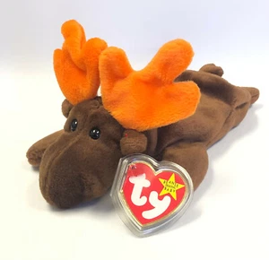 Ty Beanie Baby Chocolate the Moose 1993 with Tag Errors - Picture 1 of 9