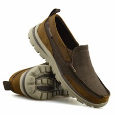 mens leather skechers