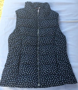 Tommy Hilfiger Navy White Packable Lightweight Full Zip Puff Vest Size Small - Picture 1 of 3